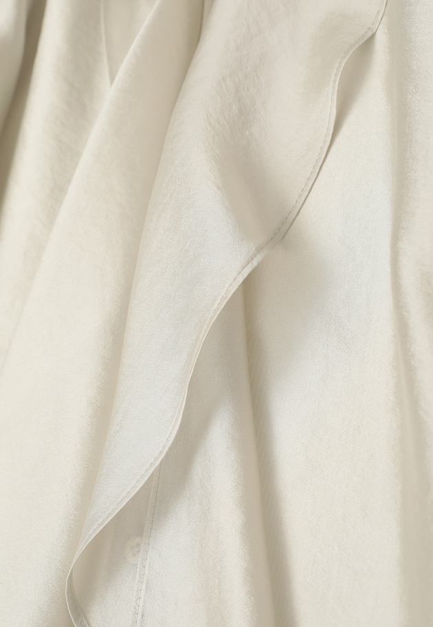 ラッフルＶネックブラウス 詳細画像 Beige 12