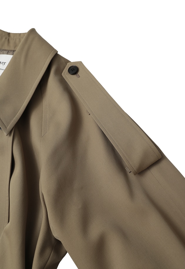 ウールギャバジントレンチコート 詳細画像 Khaki 16