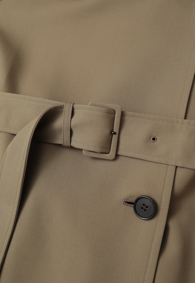 ウールギャバジントレンチコート 詳細画像 Khaki 17