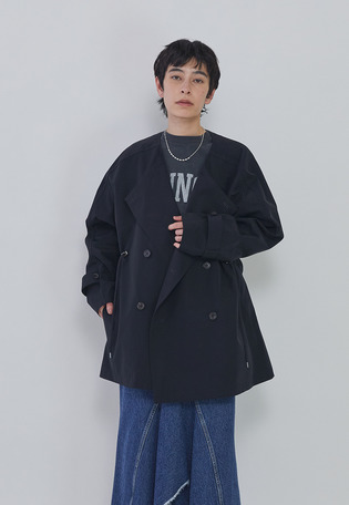 ＜VACHEMENT×1er Arrondissement＞別注リサイクルシェルタフタショートトレンチコート