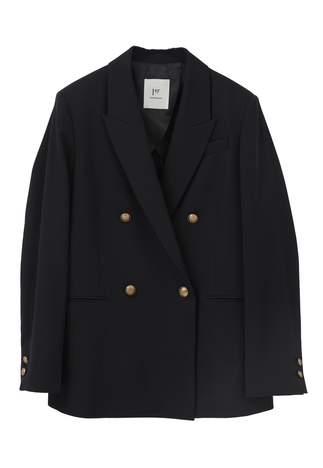 ウールギャバジンジャケット 詳細画像 Navy 11