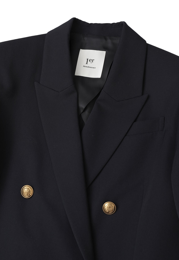 ウールギャバジンジャケット 詳細画像 Navy 13