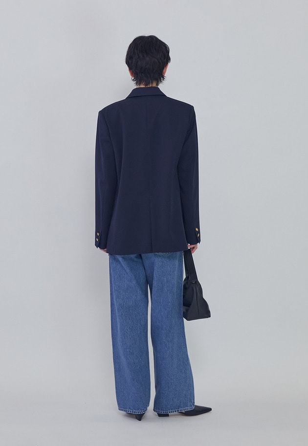 ウールギャバジンジャケット 詳細画像 Navy 5