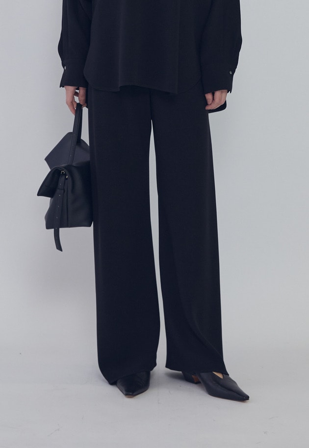 ダブルクロスバイヤスパンツ 詳細画像 Black 2