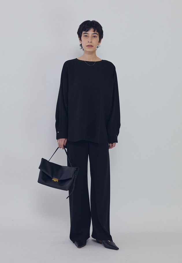 ダブルクロスバイヤスパンツ 詳細画像 Black 4