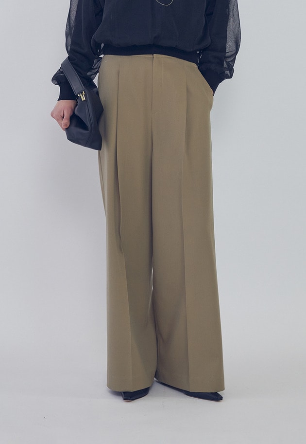 ウールギャバジントラウザー 詳細画像 Khaki 3