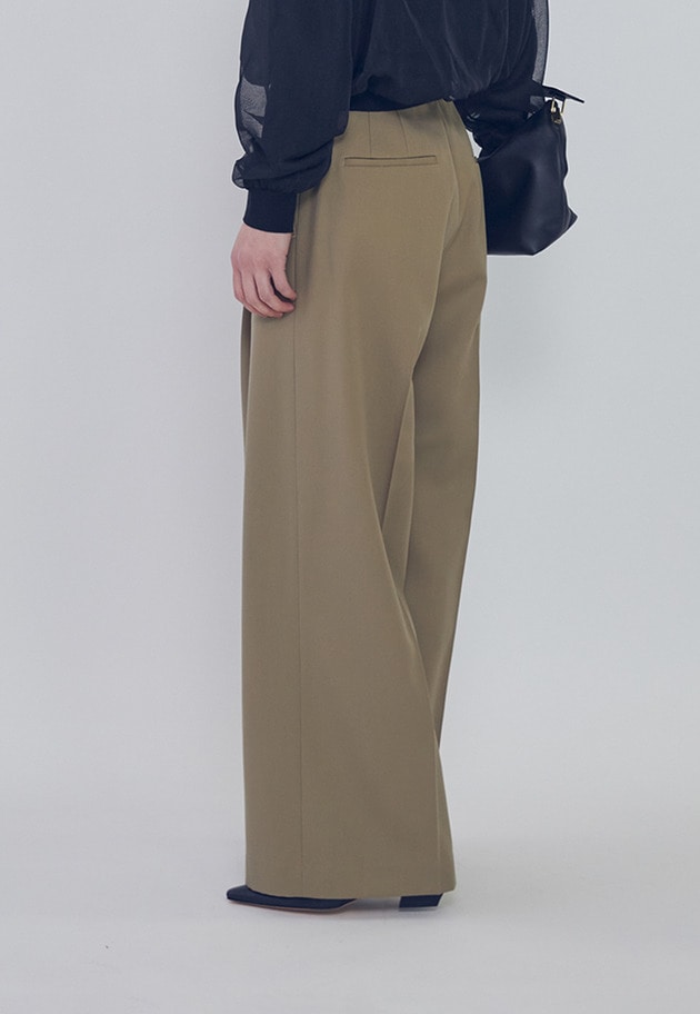 ウールギャバジントラウザー 詳細画像 Khaki 4