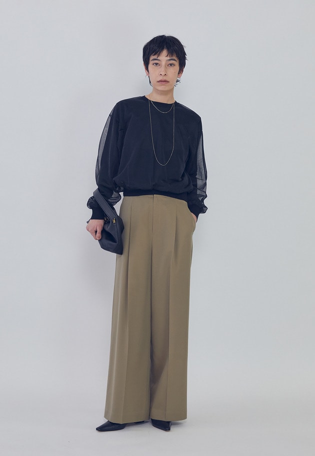 ウールギャバジントラウザー 詳細画像 Khaki 5