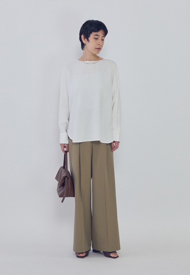 ウールギャバジントラウザー 詳細画像 Khaki 8