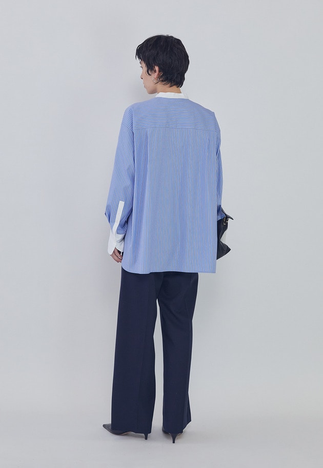 ウールギャバジントラウザー 詳細画像 Navy 10