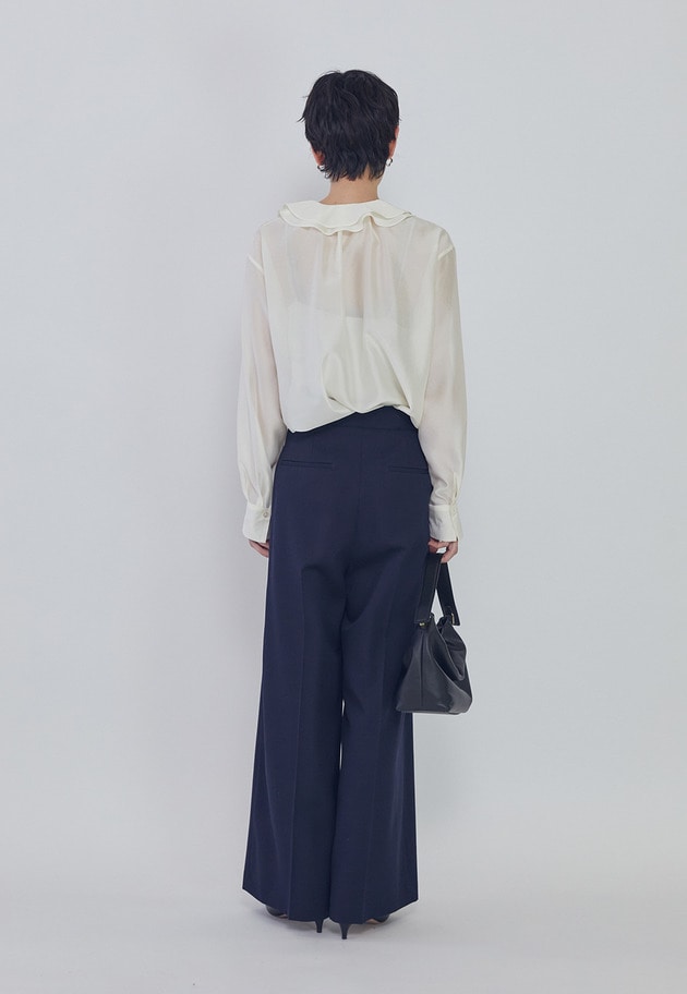 ウールギャバジントラウザー 詳細画像 Navy 5