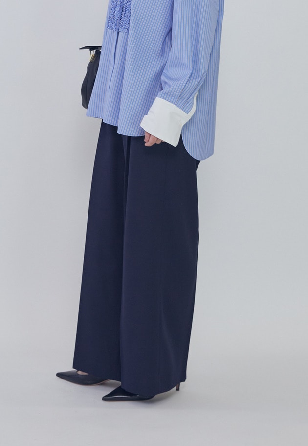 ウールギャバジントラウザー 詳細画像 Navy 8