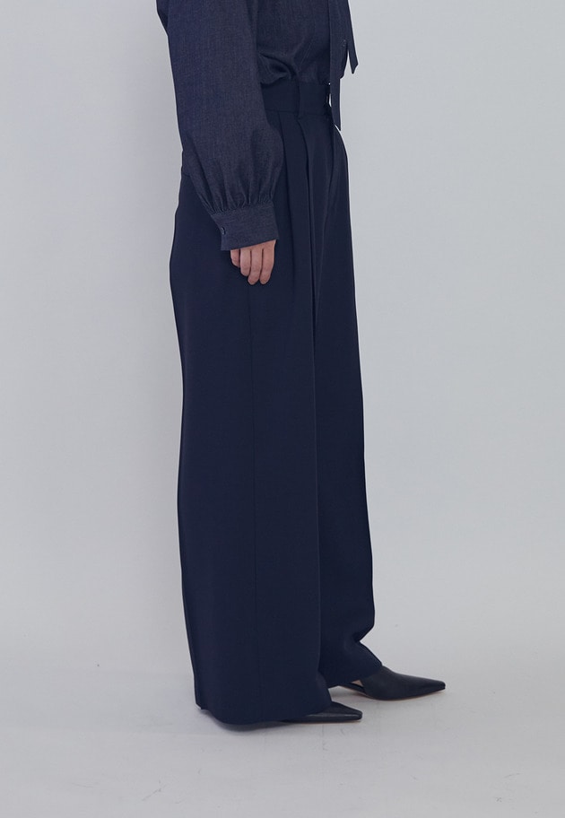 ツイルワイドトラウザー 詳細画像 Navy 4