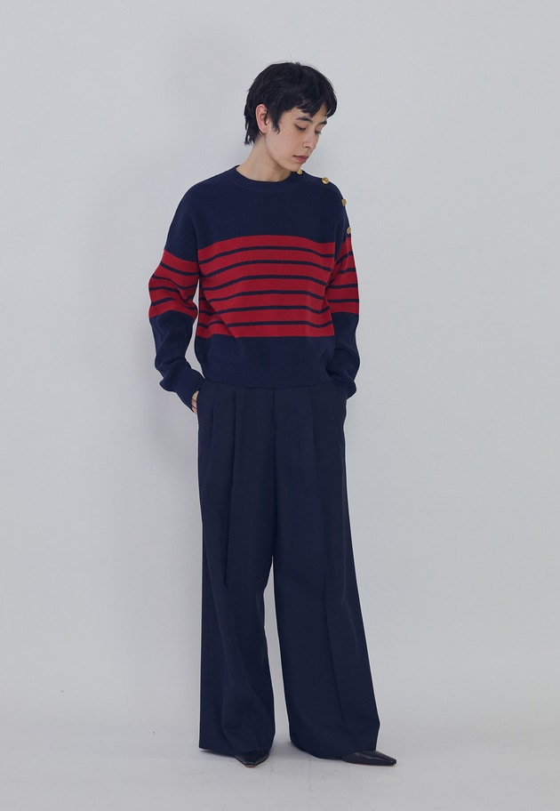 ツイルワイドトラウザー 詳細画像 Navy 8