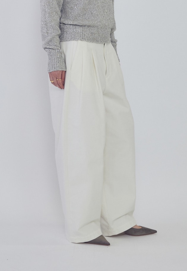 ダッククロスカーブパンツ 詳細画像 Offwhite 2