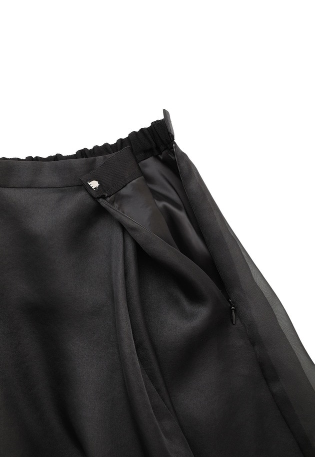 オーガンジースカート 詳細画像 Black 5