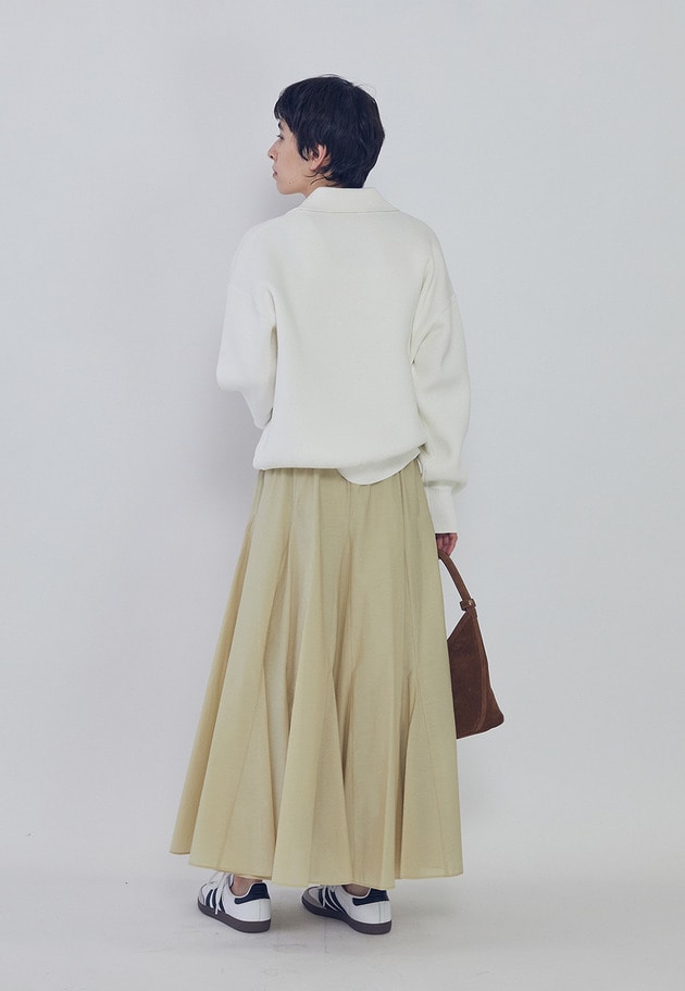 タフタボリュームスカート 詳細画像 Beige 10