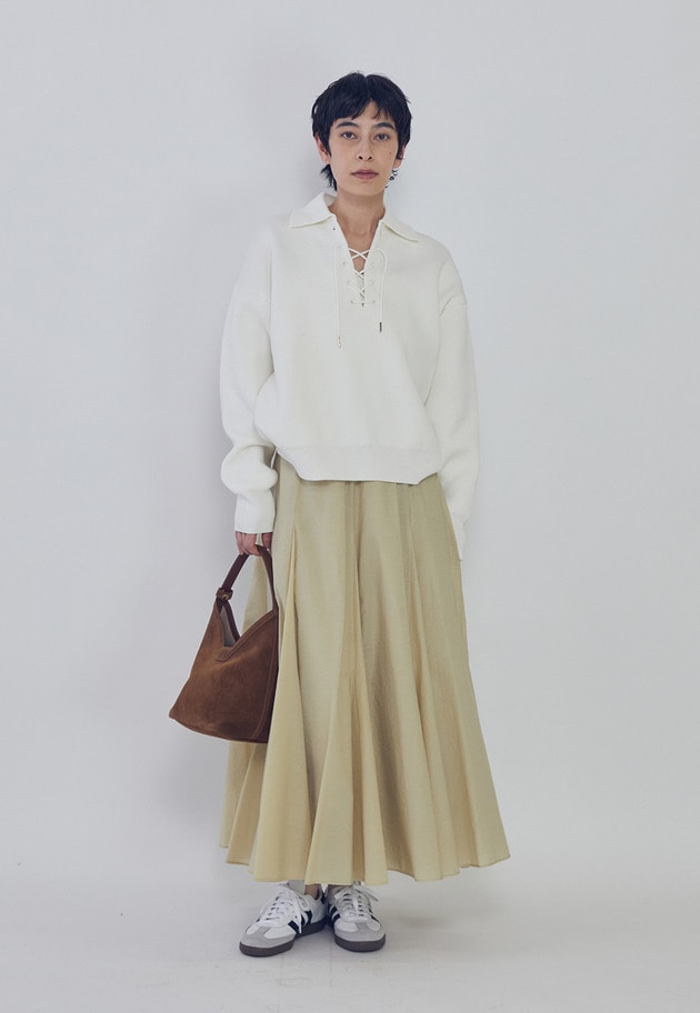 タフタボリュームスカート 詳細画像 Beige 2