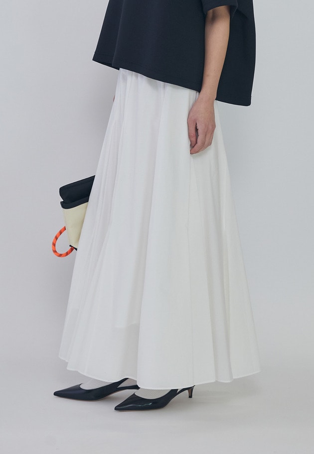 タフタボリュームスカート 詳細画像 White 5