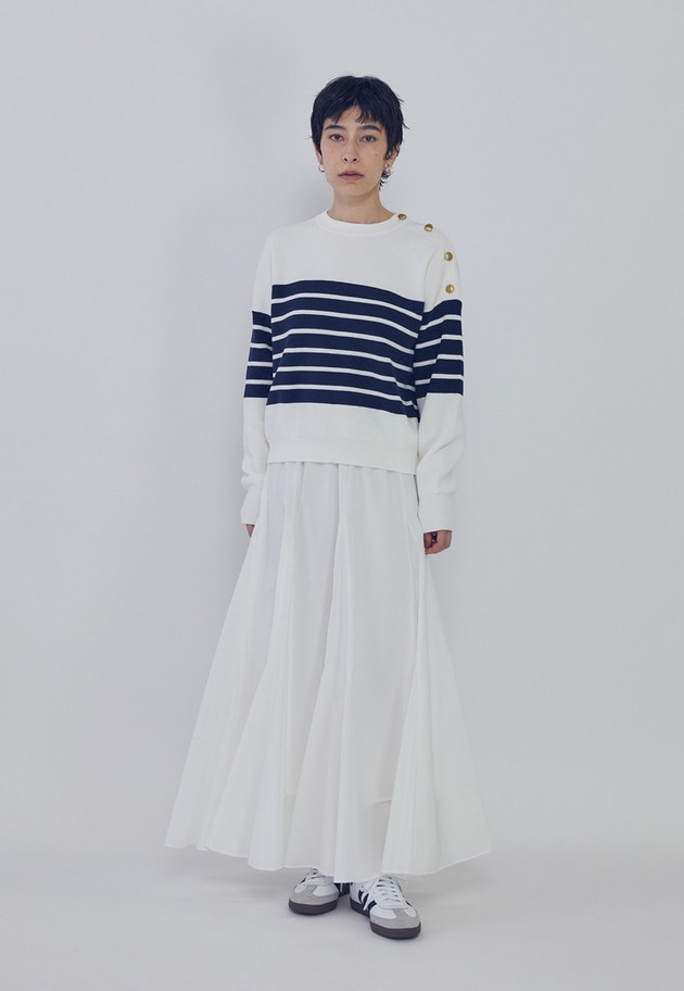 タフタボリュームスカート 詳細画像 White 8