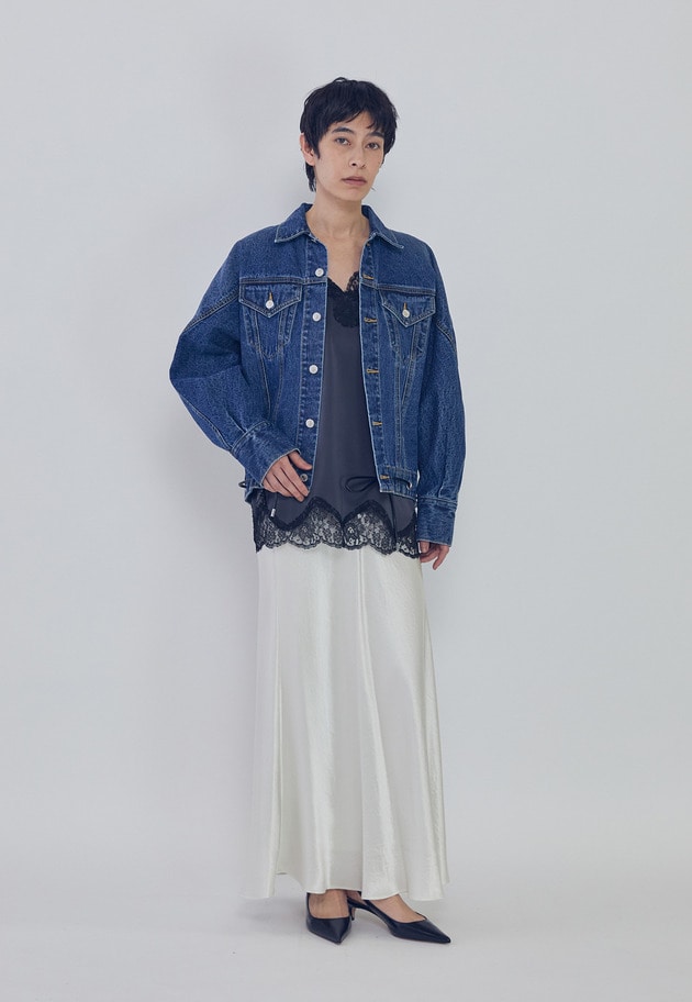 【追加】ヴィンテージサテンスカート 詳細画像 Offwhite 3