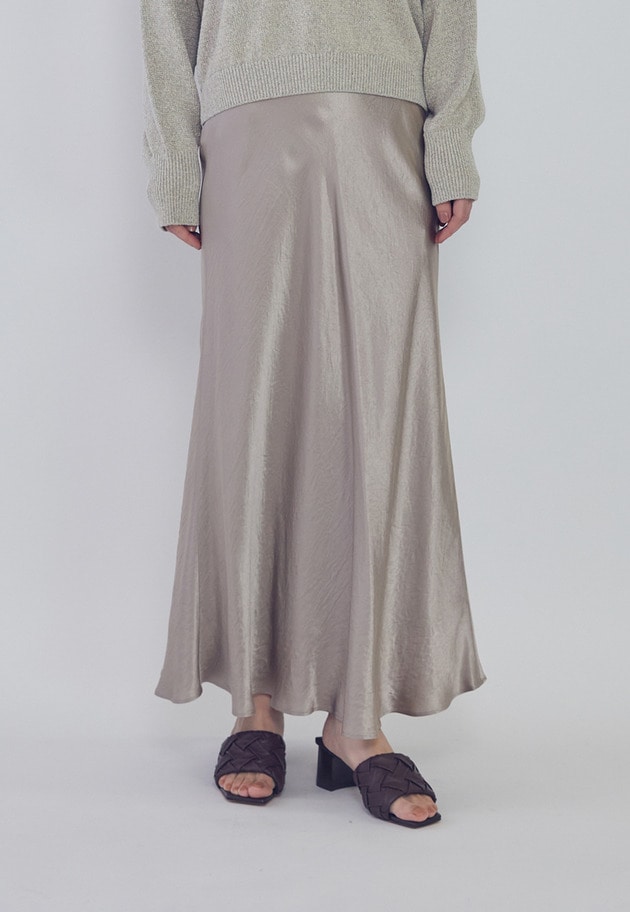 【追加】ヴィンテージサテンスカート 詳細画像 Beige 1