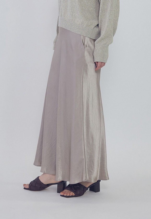 【追加】ヴィンテージサテンスカート 詳細画像 Beige 2