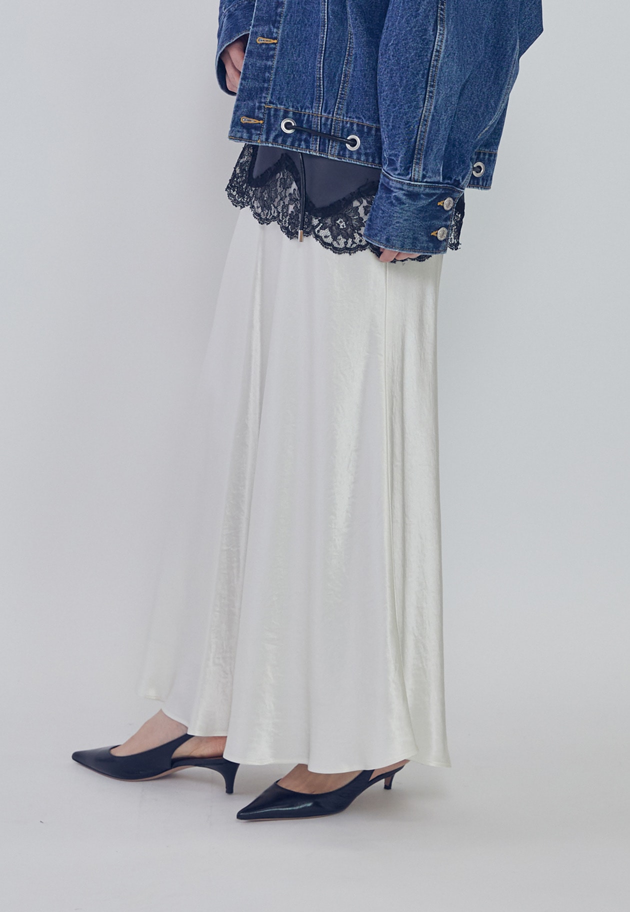 追加】ヴィンテージサテンスカート】｜1er Arrondissement（プルミエ