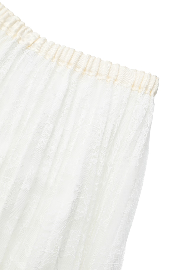 レースアコーディオンスカート 詳細画像 White 13