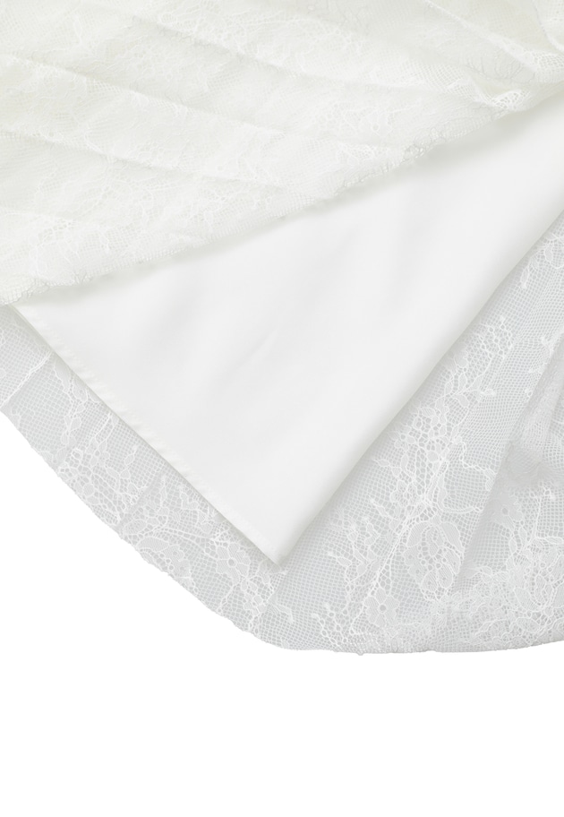 レースアコーディオンスカート 詳細画像 White 14
