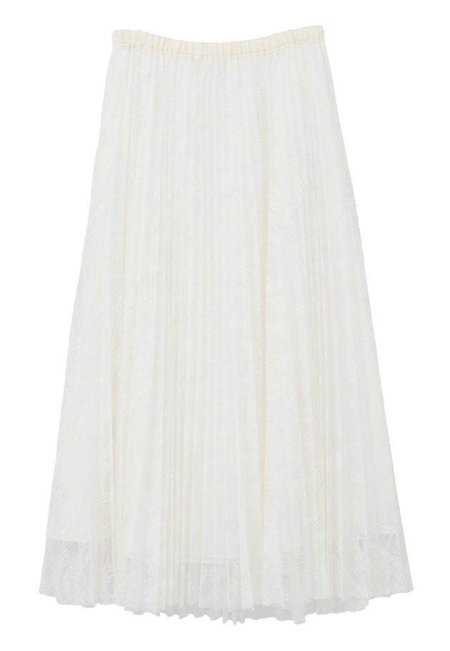 レースアコーディオンスカート 詳細画像 White 17