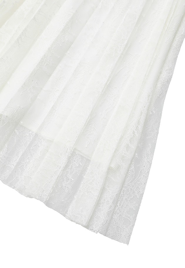 レースアコーディオンスカート 詳細画像 White 20