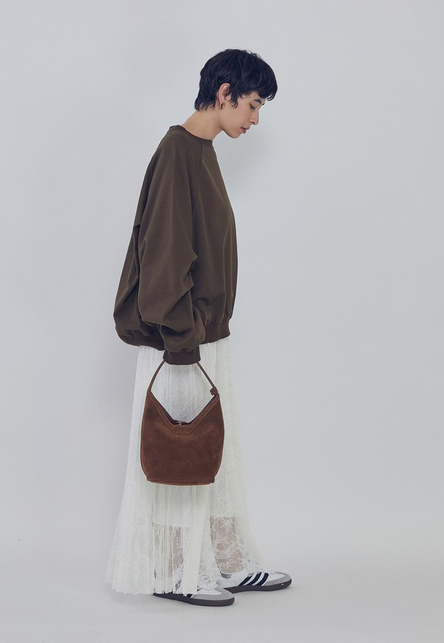 レースアコーディオンスカート 詳細画像 White 6