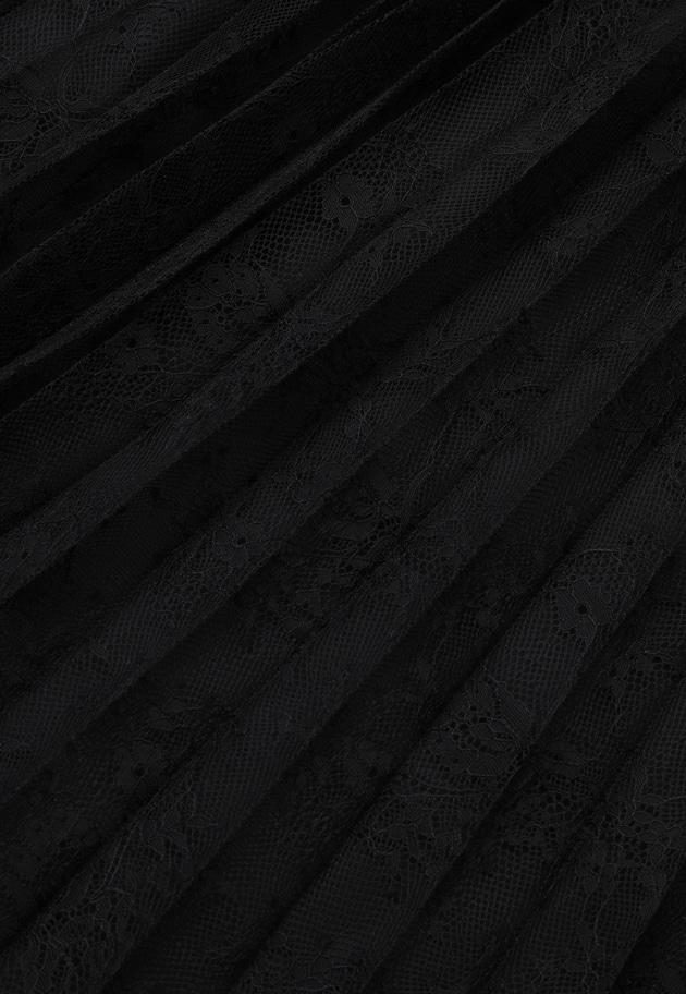 レースアコーディオンスカート 詳細画像 Black 12