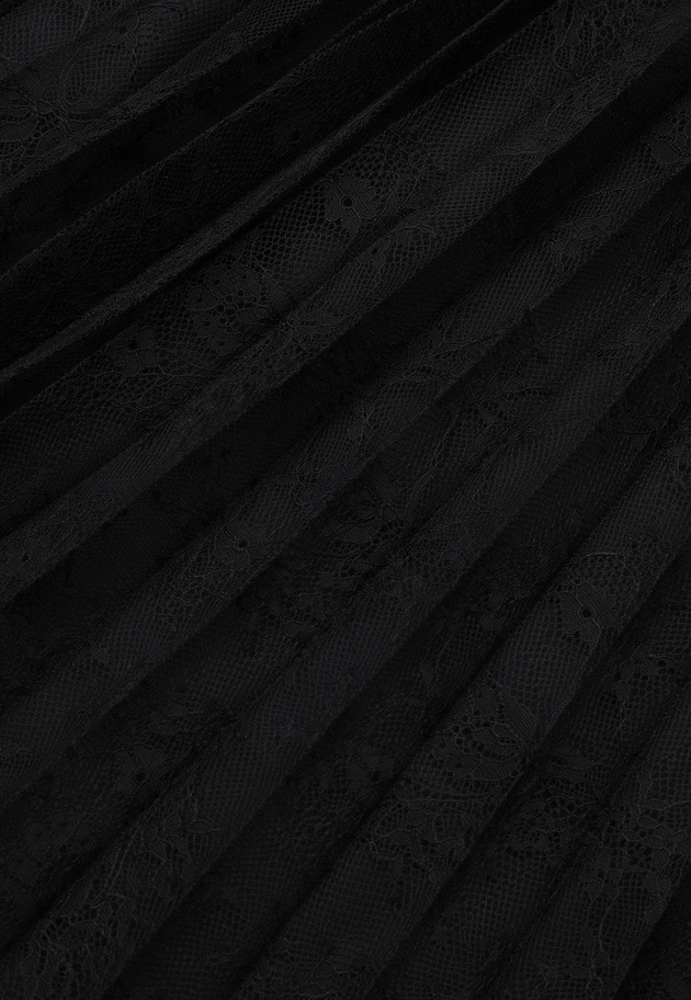 レースアコーディオンスカート 詳細画像 Black 7