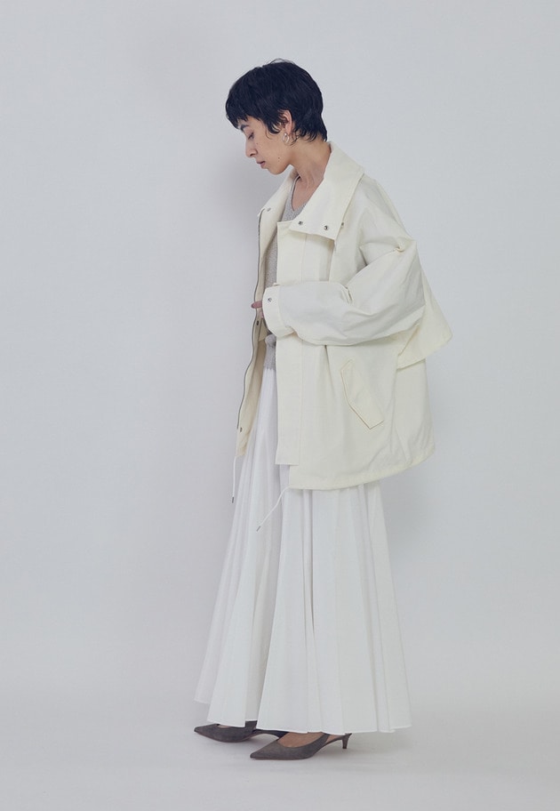 ＜VACHEMENT&times;1er Arrondissement＞別注グログランスタンドブルゾン 詳細画像 Beige 11