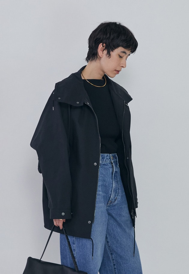 ＜VACHEMENT&times;1er Arrondissement＞別注グログランスタンドブルゾン 詳細画像 Black 2