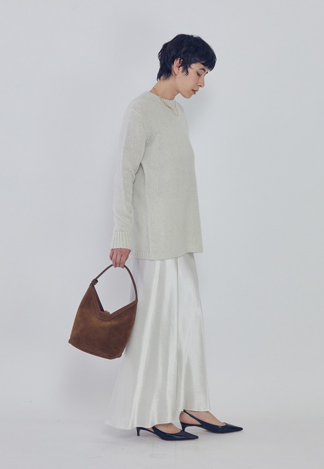 ラメノットウールスリットニット 詳細画像 Offwhite 3