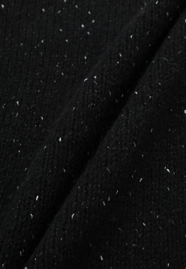 ラメノットウールスリットニット 詳細画像 Black 11