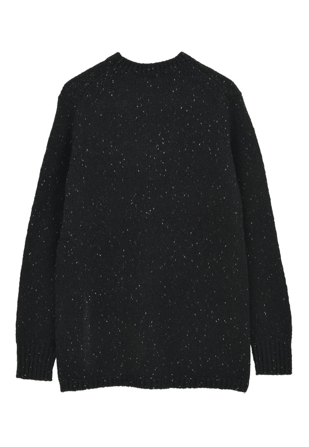 ラメノットウールスリットニット 詳細画像 Black 2
