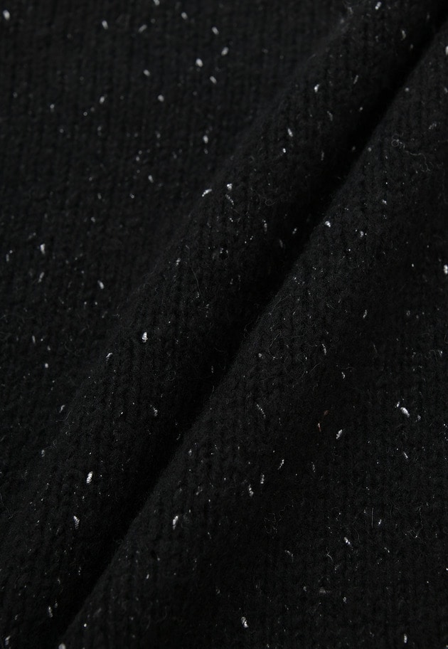 ラメノットウールスリットニット 詳細画像 Black 6