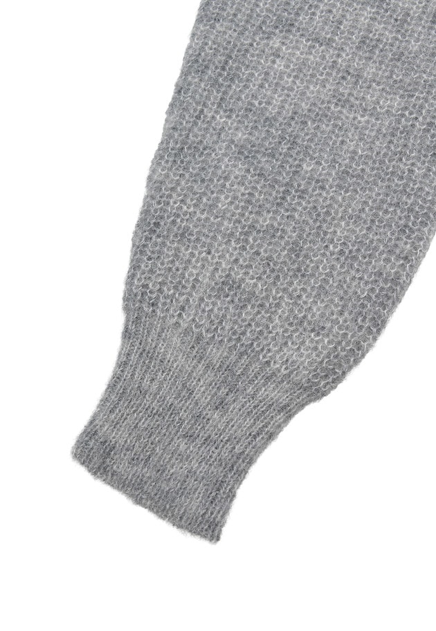 ウールモヘア畦ニットプルオーバー 詳細画像 Silver 10