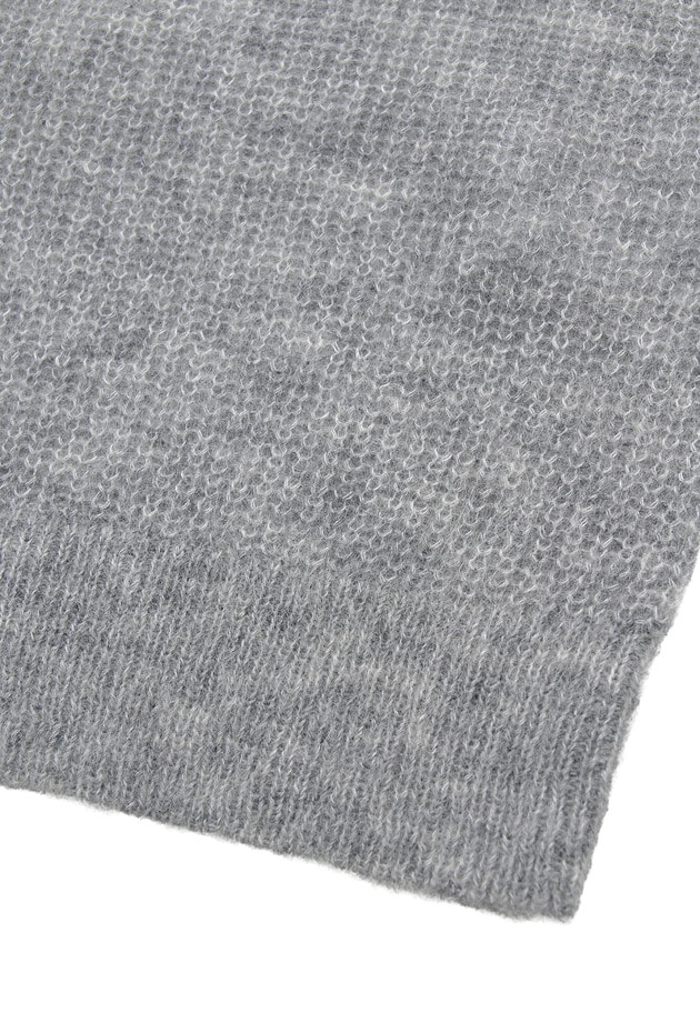 ウールモヘア畦ニットプルオーバー 詳細画像 Silver 4