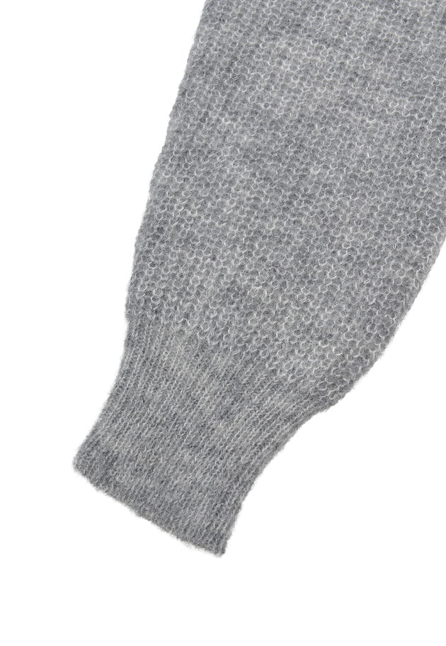 ウールモヘア畦ニットプルオーバー 詳細画像 Silver 5