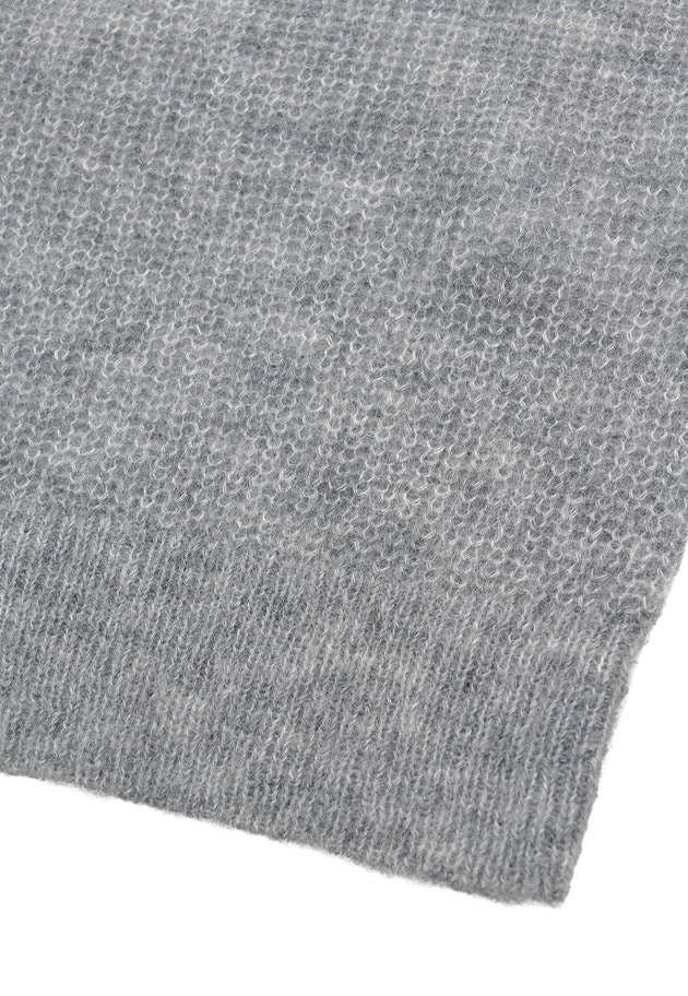 ウールモヘア畦ニットプルオーバー 詳細画像 Silver 9