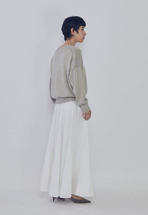 ブライトニットVネックプルオーバー 詳細画像 Beige 3