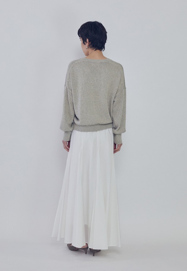 ブライトニットVネックプルオーバー 詳細画像 Beige 4