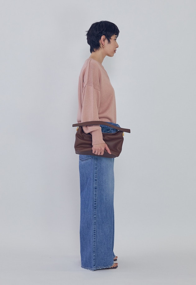 ブライトニットVネックプルオーバー 詳細画像 Pink 4