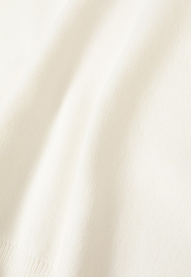 レースアップポロニットプルオーバー 詳細画像 Offwhite 7