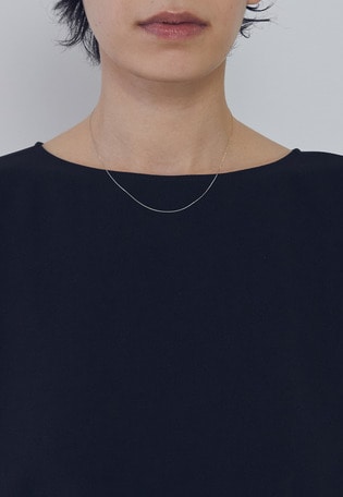 ＜wePERM（ウィパーマ）＞アシンメトリー チェーンネックレス